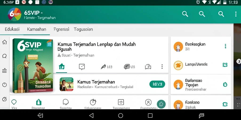Tampilan antarmuka 6SVIP yang sederhana dan fungsional.