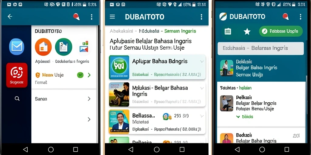 Antarmuka DUBAITOTO yang ramah pengguna dan menarik.
