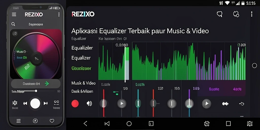 Antarmuka REZIXO dengan pengaturan Equalizer yang fleksibel dan mudah digunakan.