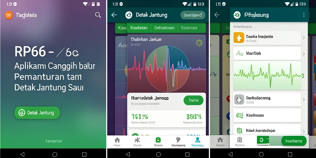Antarmuka intuitif aplikasi Detak Jantung RP66.